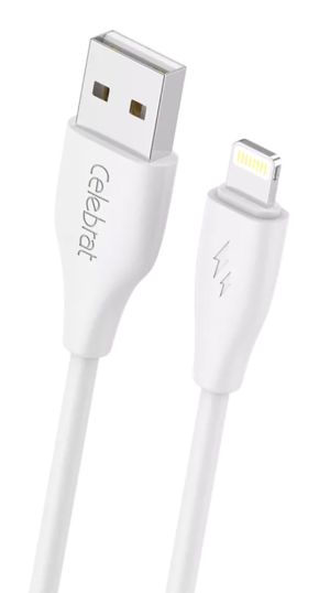 CELEBRAT καλώδιο Lightning σε USB CB-31, 15W, 480Mbps, 1m, λευκό