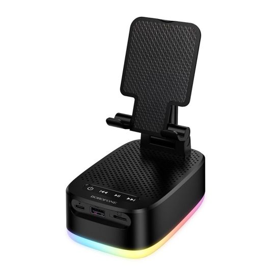 Speaker Borofone BR200 3W Bluetooth Speaker and 1500mAh Power Bank Black