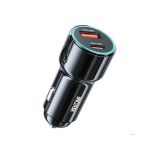 Car Charger WK 63W PD+USB QC Tarnish WP-C49