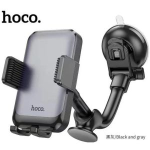 HOCO H27 ΒΑΣΗ ΣΤΗΡΙΞΗΣ ROCK PUSH-TYPE, ΜΕ ΒΕΝΤΟΥΖΑ, ΜΑΥΡΟ/ΓΚΡΙ