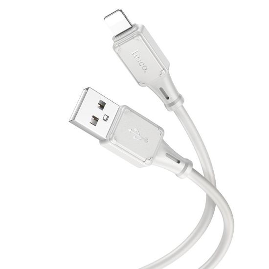 HOCO SET X101 ASSISTANT SILICONE ΚΑΛΩΔΙΟ ΦΟΡΤΙΣΗΣ LIGHTNING, ΓΚΡΙ