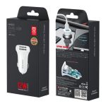 Car Charger WK 12W Dual USB 2.4A White WP-C35