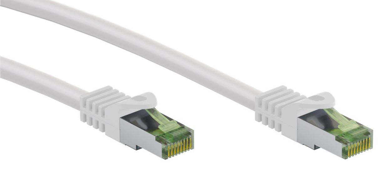 GOOBAY καλώδιο S/FTP CAT 8.1 61109, copper, AWG 26, LSZH, 10m, λευκό