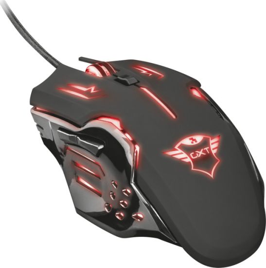Trust GXT 108 Rava Illuminated RGB Gaming Ποντίκι Μαύρο