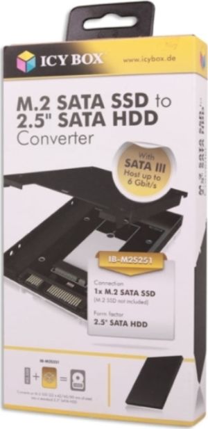 ICY BOX IB-M2S251 εξωτερική θήκη για M.2 SATA SSD to 2.5" SATA