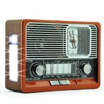 EC2113BT Retro Φορητό Ραδιόφωνο Επαναφορτιζόμενο με Bluetooth και USB Καφέ