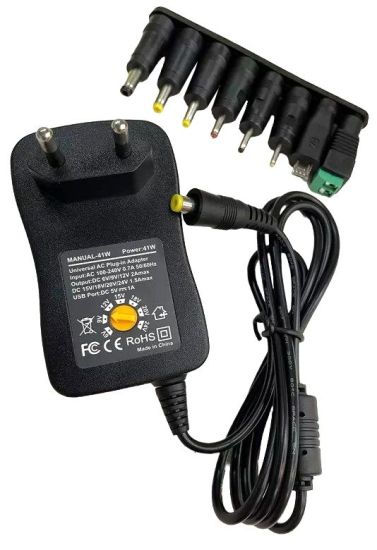 ATC Ρυθμιζόμενο Universal Τροφοδοτικό 6 Έως 24v 41w 8 Βύσματα 05.007.0053