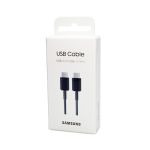 Samsung Regular USB 2.0 Cable USB-C male - USB-C male Μαύρο 1m (EP-DA705BBEGWW)