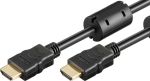Powertech HDMI 1.4 Cable HDMI male - HDMI male 0.5m Μαύρο