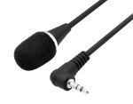 POWERTECH εύκαμπτο μικρόφωνο CAB-J042, 3.5mm, μαύρο