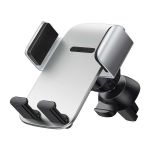 Baseus Easy Control Pro Βάση Κινητού Αυτοκινήτου με Ρυθμιζόμενα Άγκιστρα Ασημί