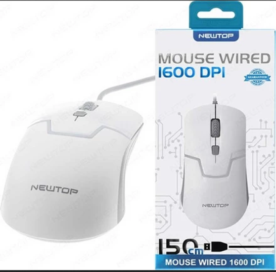 NewTop Wired Mouse NT-29125 White