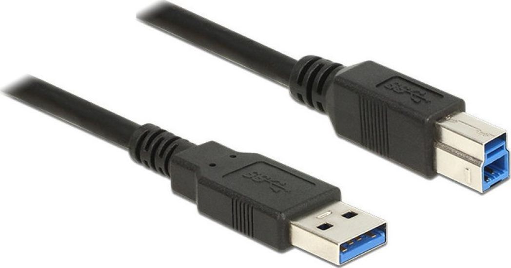 Powertech CAB-U105 USB 3.0 Cable USB-A male - USB-B male Μαύρο 1.5m