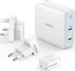 Anker Φορτιστής 2 Θύρες USB-C 60W PD Λευκός Powerport III 2x Port Universal A2629H21