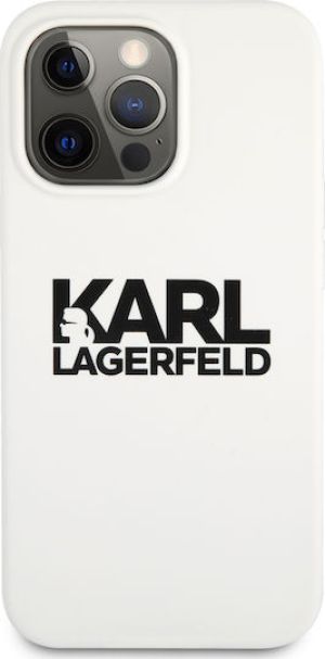 Karl Lagerfeld Hard Case Stack Logo Back Θήκη προστασίας – iPhone 13 Pro Max (White)
