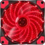 Scorpion FN10 Case Fan 120mm με Κόκκινο Φωτισμό και Σύνδεση 3-Pin / 4-Pin Molex Κόκκινο