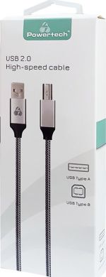 Powertech USB 2.0 Cable USB-B male - USB-B male 1.5m (PTR-0075)