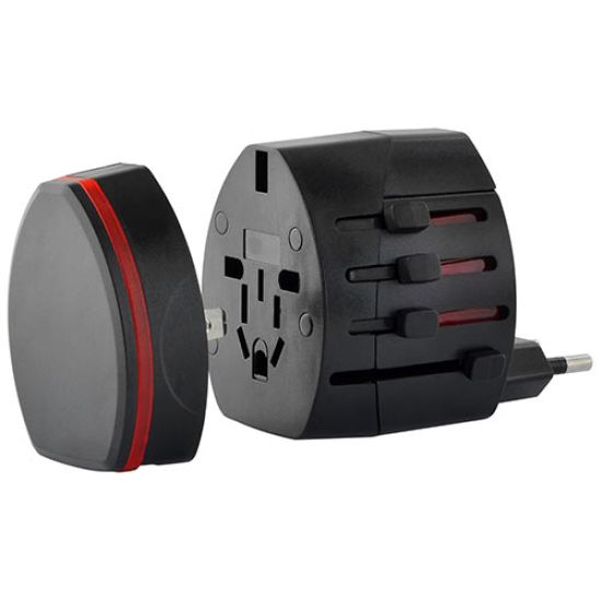 LAMTECH LAM020205 UNIVERSAL TRAVEL POWER ADAPTER BLACK