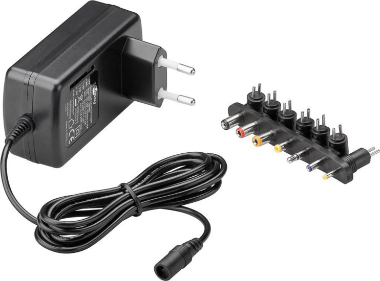 Goobay (54799) Universal Τροφοδοτικό 24V 1.5A 24W με σετ βυσμάτων