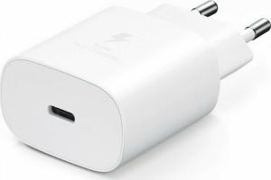 Samsung EP-TA800N Φορτιστής USB-C 25W Power Delivery Λευκό (Retail)