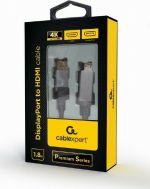 Cablexpert DisplayPort male - HDMI male 1.8m Μαύρο (CC-DP-HDMI-4K-6)