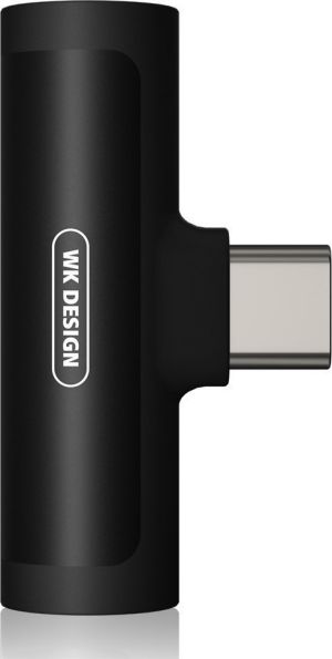 WK WDC-094a Μετατροπέας USB-C male σε 3.5mm / USB-C female Black