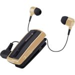 Retractable BT Headset w vibrator UA28 Gold iXchange