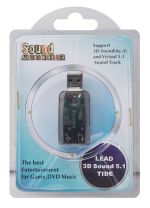 POWERTECH USB Κάρτα ήχου 5.1CH, με έξοδο μικρόφωνου και ακουστικού