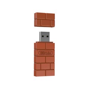 8Bitdo Wireless USB Adapter 2 03703 Bluetooth Receiver για Android / iOS / PC / Xbox One / Switch / PS5 / Xbox Series Καφέ