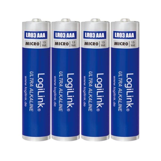 Battery AAA Alkaline Logilink LR03B4 4pcs