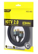 KAKUSIGA καλώδιο HDMI KSC-983, 4K/60Hz, 18Gbps, 1m, μαύρο