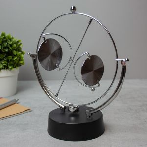 The Source Perpetual Mobile – Επιτραπέζιο αεικίνητο 3D διακοσμητικό για το γραφείο – Μαύρο / Χρώμιο