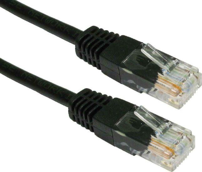 Powertech CAB-N076 U/UTP Cat.6e Καλώδιο Δικτύου Ethernet 5m Μαύρο