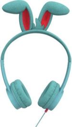 Zagg - iFrogz Kids Headphones 'Little Rockerz' in Fanatical Rabbit Design Light Blue