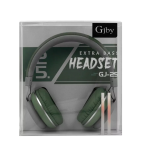 Gjby GJ-25 Ενσύρματα On Ear Παιδικά Ακουστικά Πράσινα