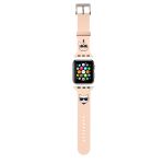 “Karl & Choupete’s Head” Collection Λουράκι για Apple Watch 4/5/6/7/SE 38/40/41mm (Ροζ – KLAWMSLCKP)