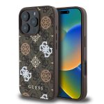 Guess Magsafe “Peony on 4G Background Collection” Hard Case από σκληρό πλαστικό –  iPhone 16 Pro Max (Καφέ – GUHMP16XP4PWPW)