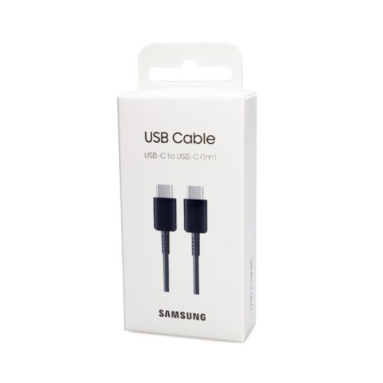 Samsung Regular USB 2.0 Cable USB-C male - USB-C male Μαύρο 1m (EP-DA705BBEGWW)