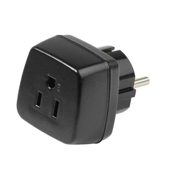 Vivanco 34436 USA Socket to Schuko Plug