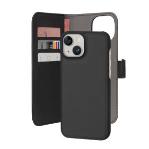 Puro PUIPC1561BOOKC3BLK Eco-leather detachable wallet case for iPhone 15 Βlack