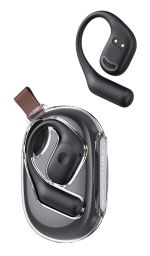 USAMS earphones με θήκη φόρτισης UG26, OWS, Φ14.2mm, 50/300mAh, μαύρα