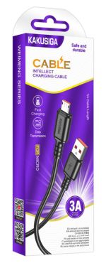 KAKUSIGA καλώδιο micro USB σε USB KSC-982, 15W, 480Mbps, 1m, μαύρο