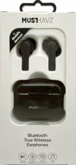 Musthavz MHTWS268 In-ear Bluetooth Handsfree Ακουστικά με Θήκη Φόρτισης Μαύρα