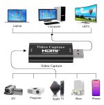 POWERTECH converter καταγραφής video CAB-H147, HDMI σε USB, μαύρος
