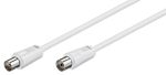 GOOBAY καλώδιο κεραίας αρσενικό σε θηλυκό 11512, <70dB, CCS, 5m, λευκό