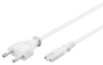 GOOBAY καλώδιο τροφοδοσίας Euro male 2x0.75 mm² 96035, 1.8m, λευκό