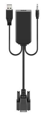 GOOBAY αντάπτορας HDMI σε VGA & 3.5mm 61259, 1080p, μαύρος