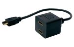 POWERTECH CAB-H053 HDMI Splitter 19pin male / 2x Female Gold, copper