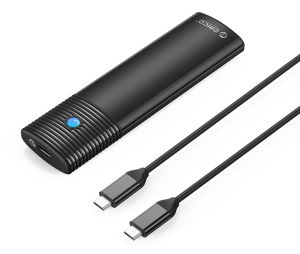 ORICO θήκη για Μ.2 & M.2 NVMe SSD PWDM2-G2, 10Gbps, έως 4TB, μαύρη
