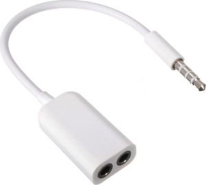 Μετατροπέας QH-C1410 3.5mm male σε 3.5mm 2x female Silver